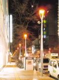 札幌三番街商店街のデザイン照明