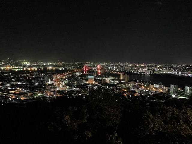 図４　高塔山公園から眺める全景